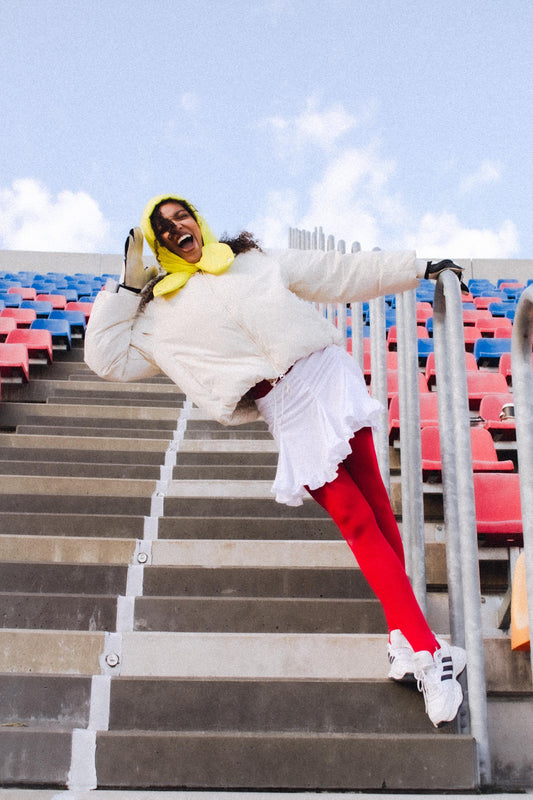 Pillow Headscarf - Balaclava in Neon Yellow