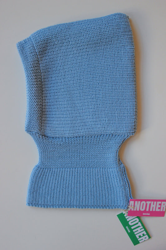 Woolen Alpaca balaclava hat in light blue ,mango socky balaclava knit beanie, knit helmet,knit hat,crochet balaclava, knitted hood
