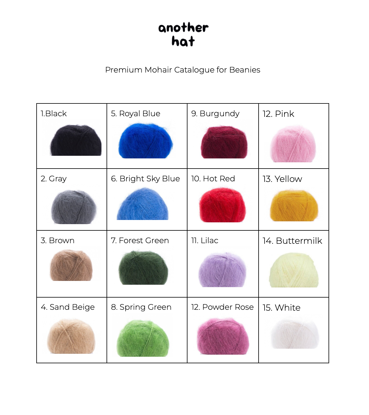 Premium Mohair Beanie in Buttermilk