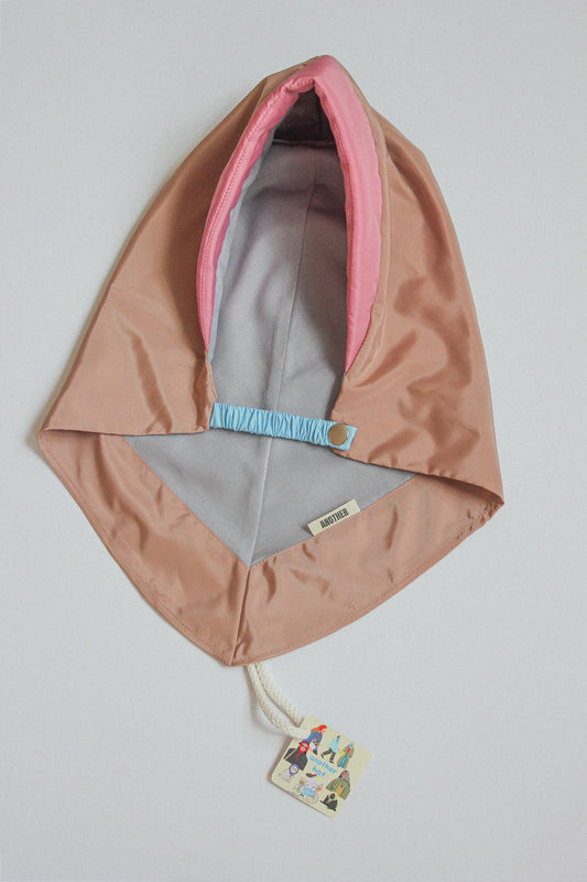 Rain Headscarf in Pink & Beige