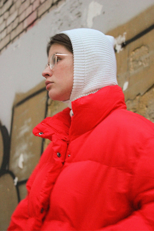 Merino Wool Balaclava in White