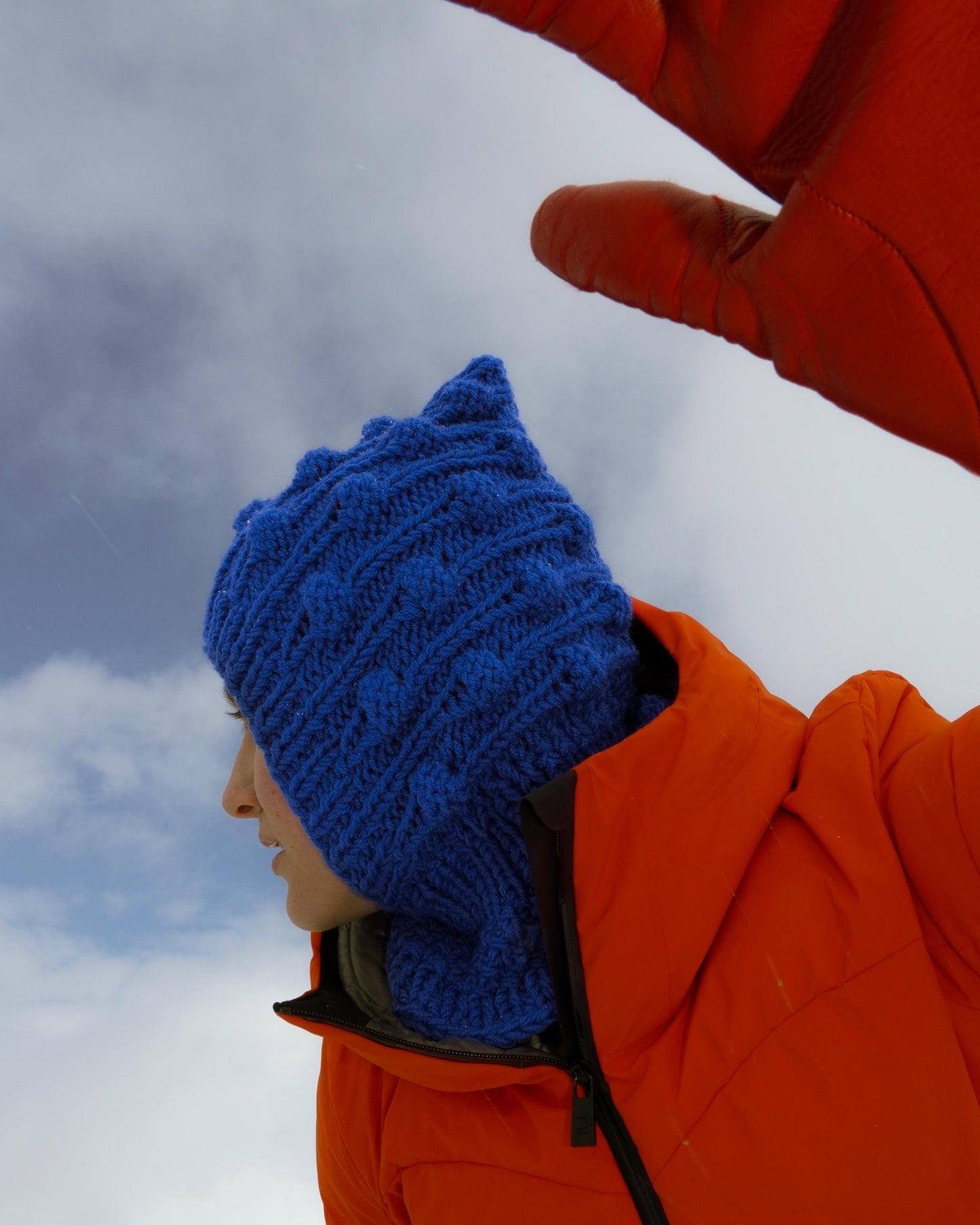 Blue Brains Woolen Balaclava