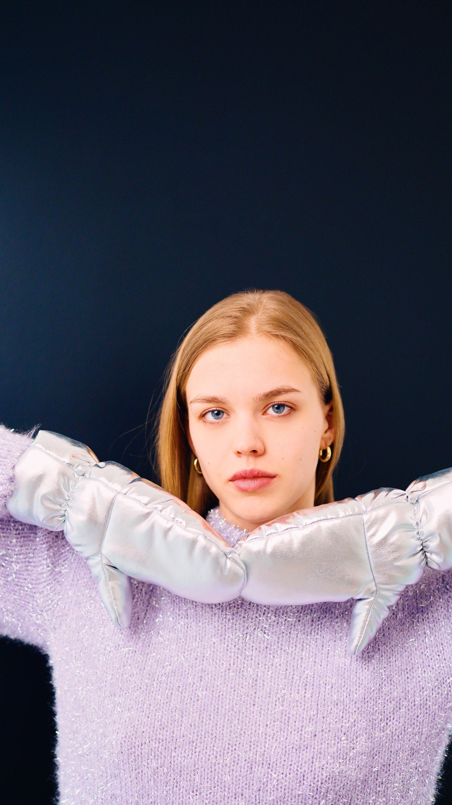 Disco Pillow Puffer Mittens on Strings