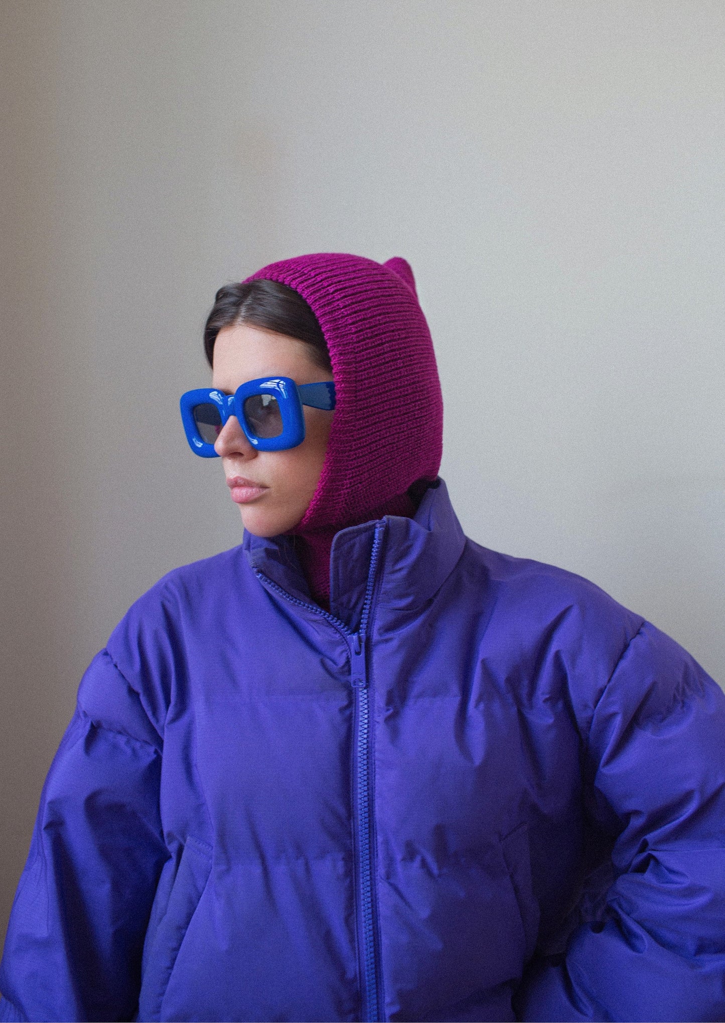 Woolen merino wool balaclava hat.Double layer balaclava hat with merino wool lining,knit beanie,knit balaclava,knit hat,balaclava crochet