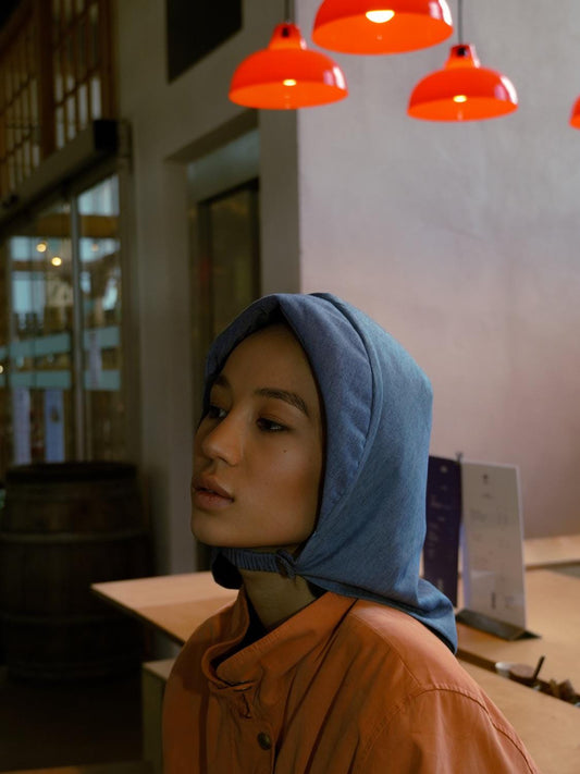Rain Denim Headscarf