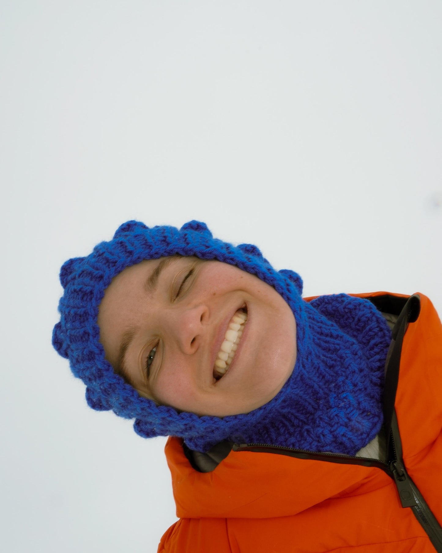 Blue Brains Woolen Balaclava