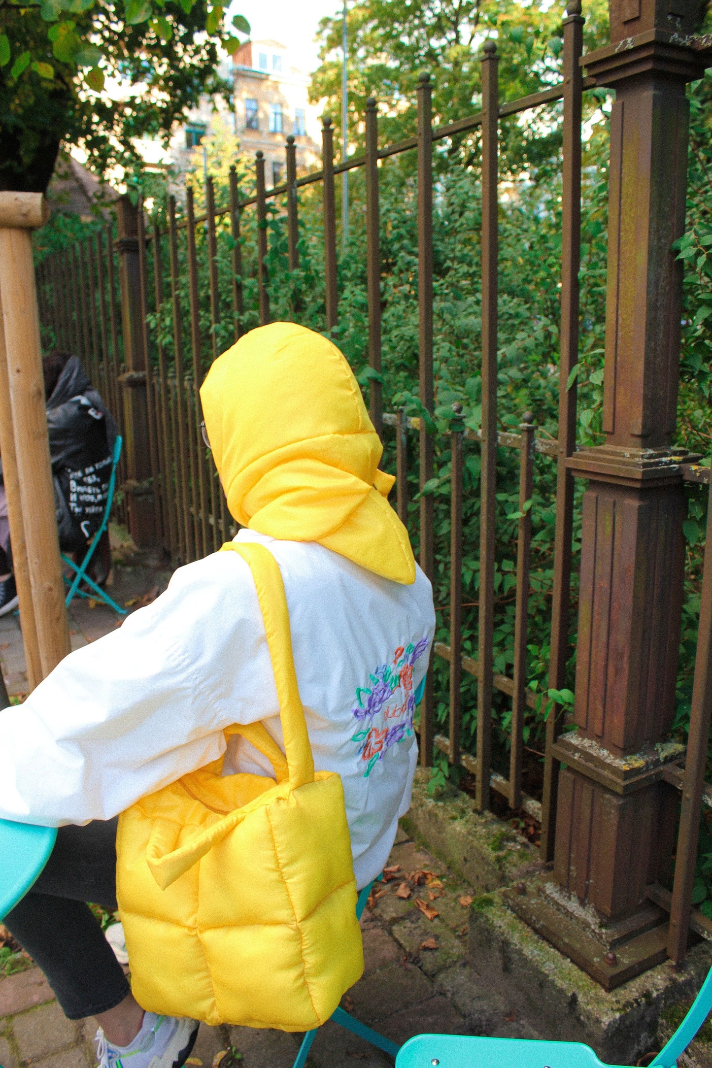 Pillow Headscarf - Balaclava in Yellow