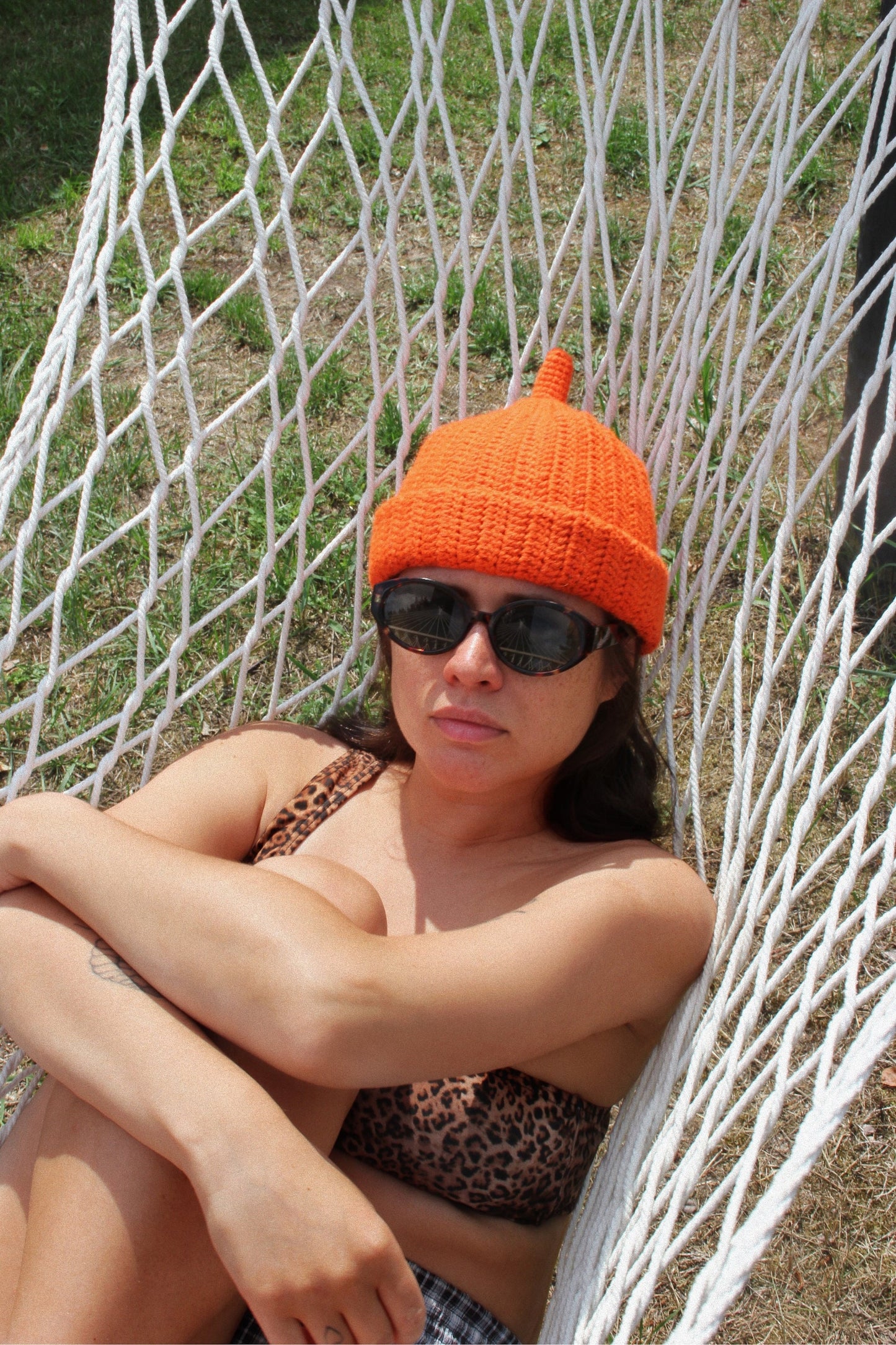 Teletubby Crochet hat in Orange