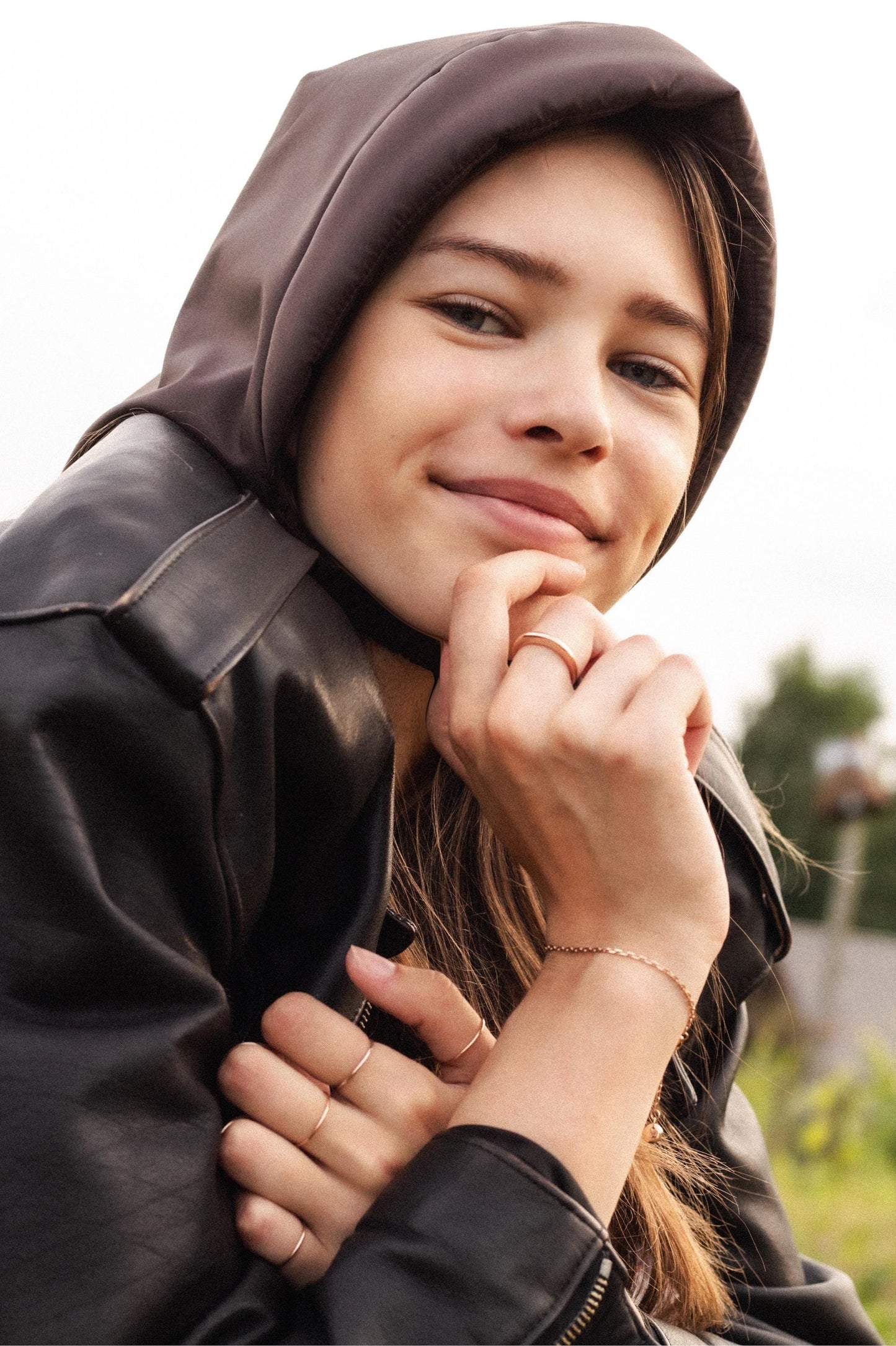 Rain Headscarf in Brown