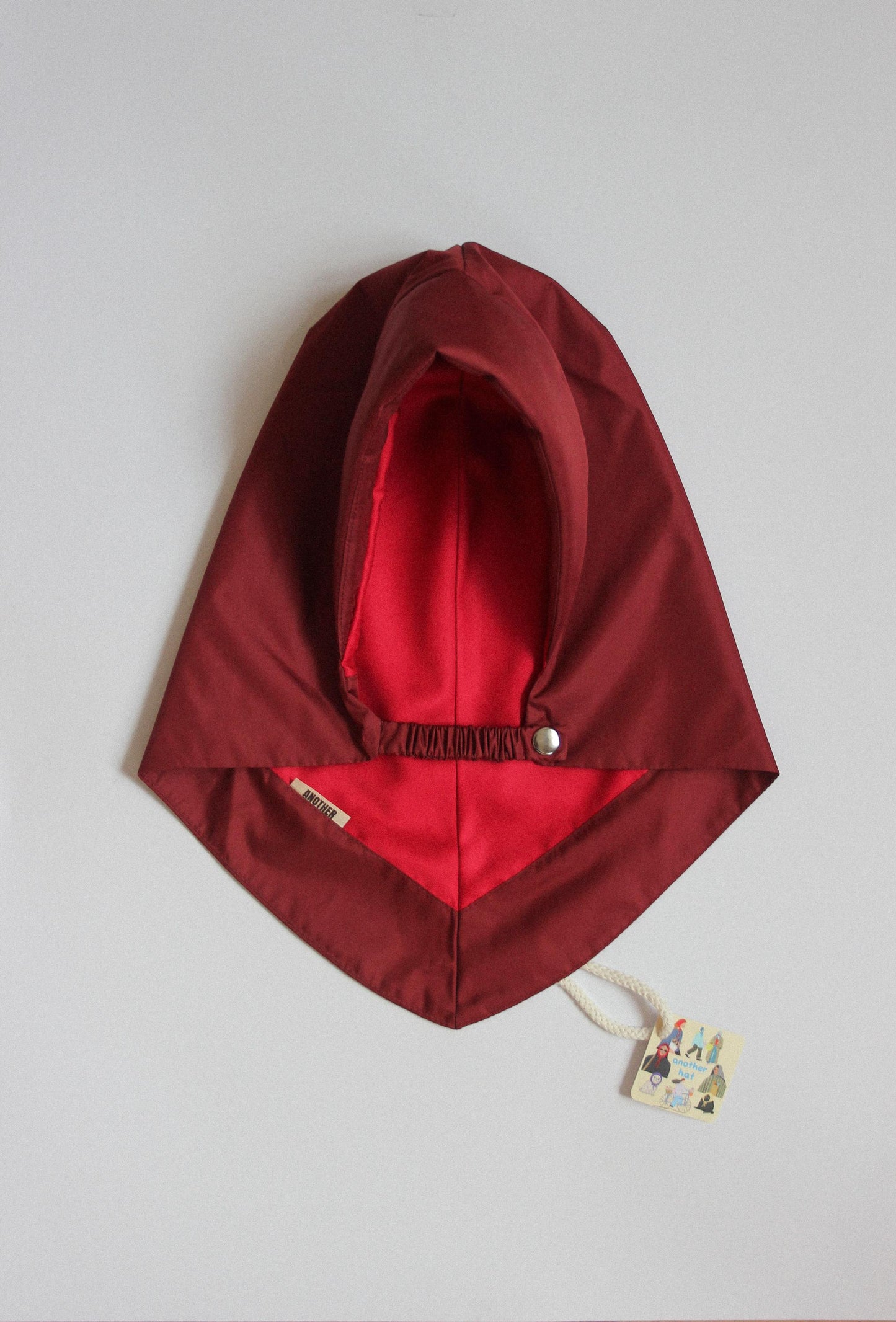 Rain Headscarf in Burgundy