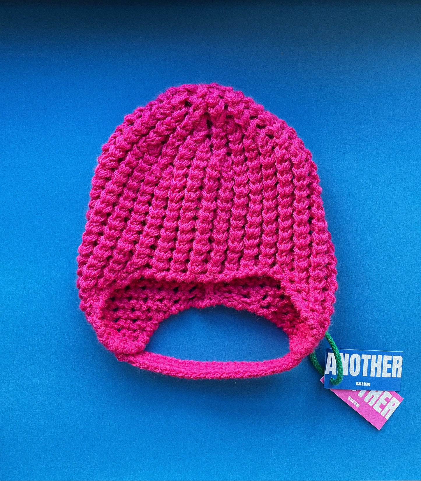 Aviator Bonnet Demi - season Hat in Hot Pink