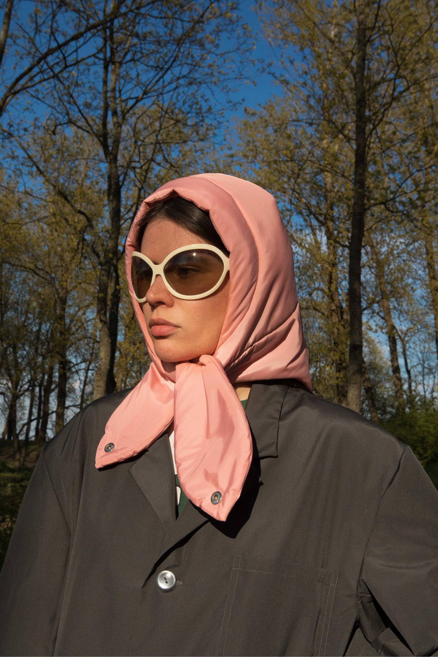 Pillow Headscarf - Balaclava in Peach Fuzz