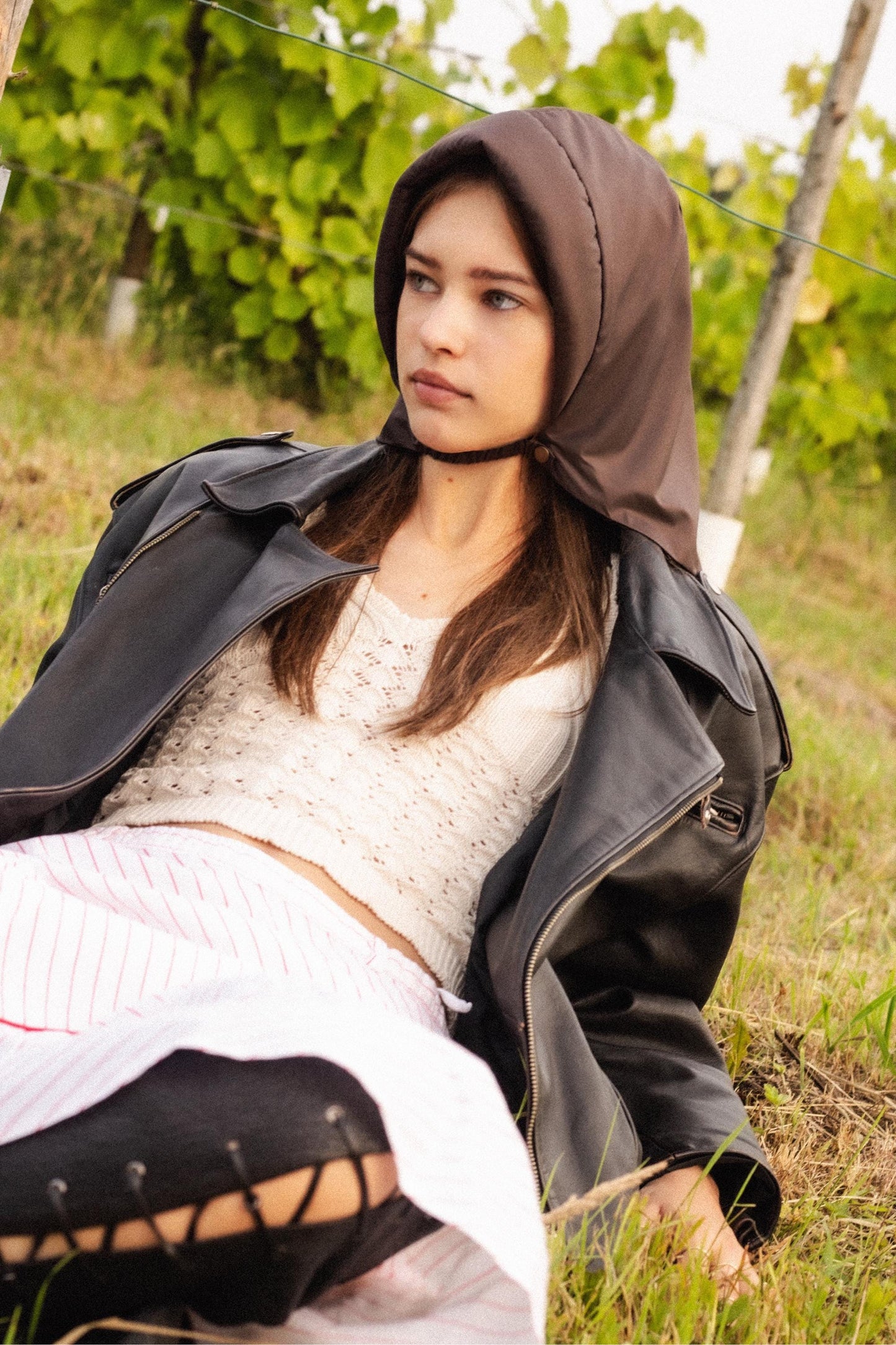 Rain Headscarf in Brown