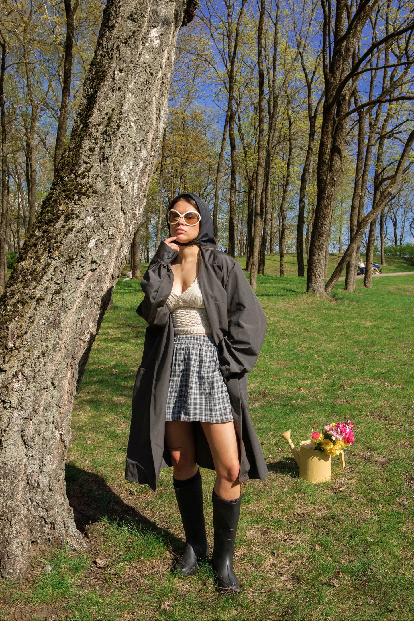 Rain Headscarf in Black