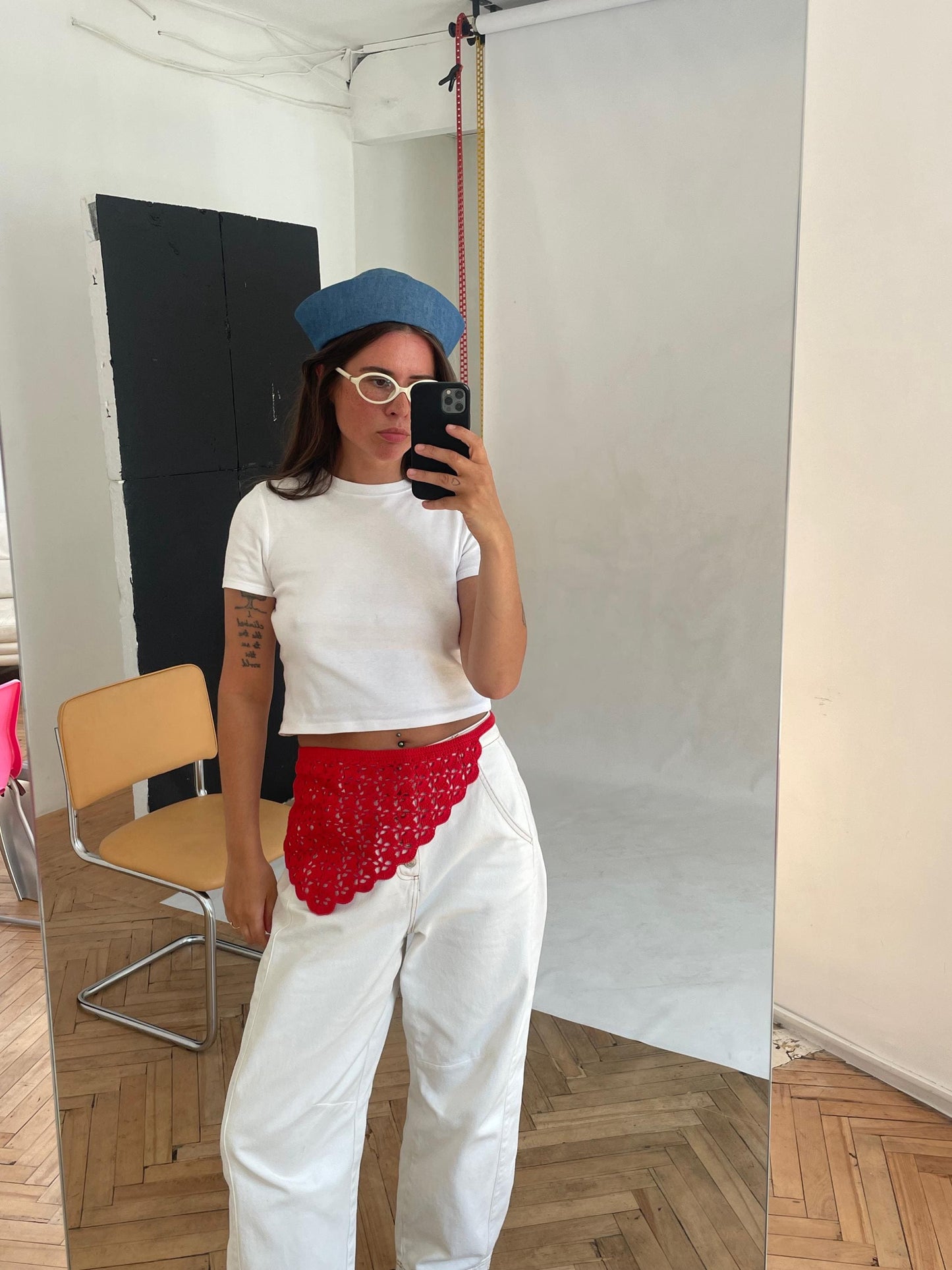 Raw Denim Marin Pillbox