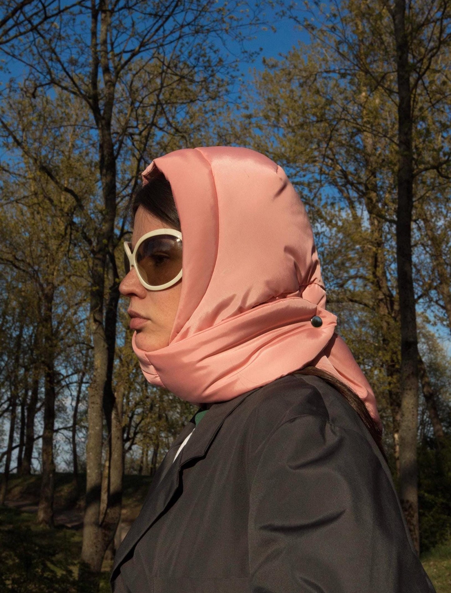Pillow Headscarf - Balaclava in Peach Fuzz