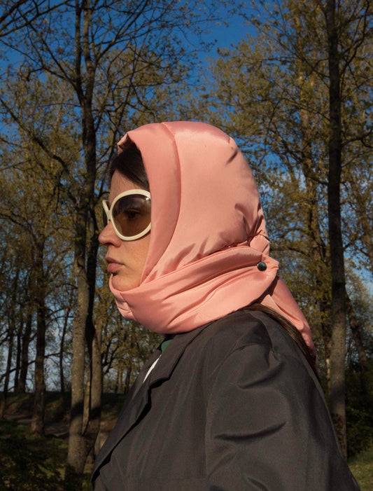 Pillow Headscarf - Balaclava in Peach Fuzz