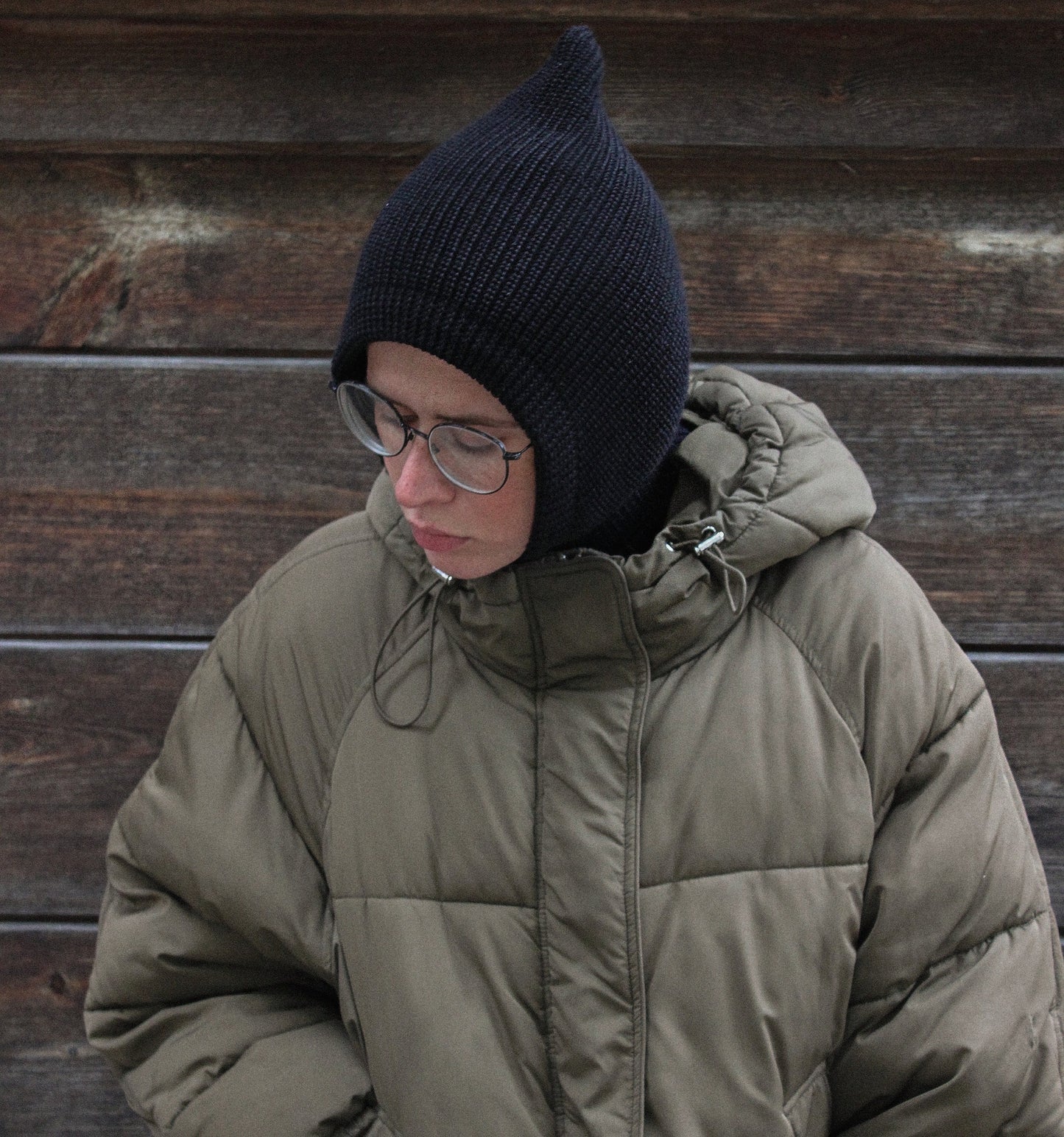 Merino Wool Balaclava in Black