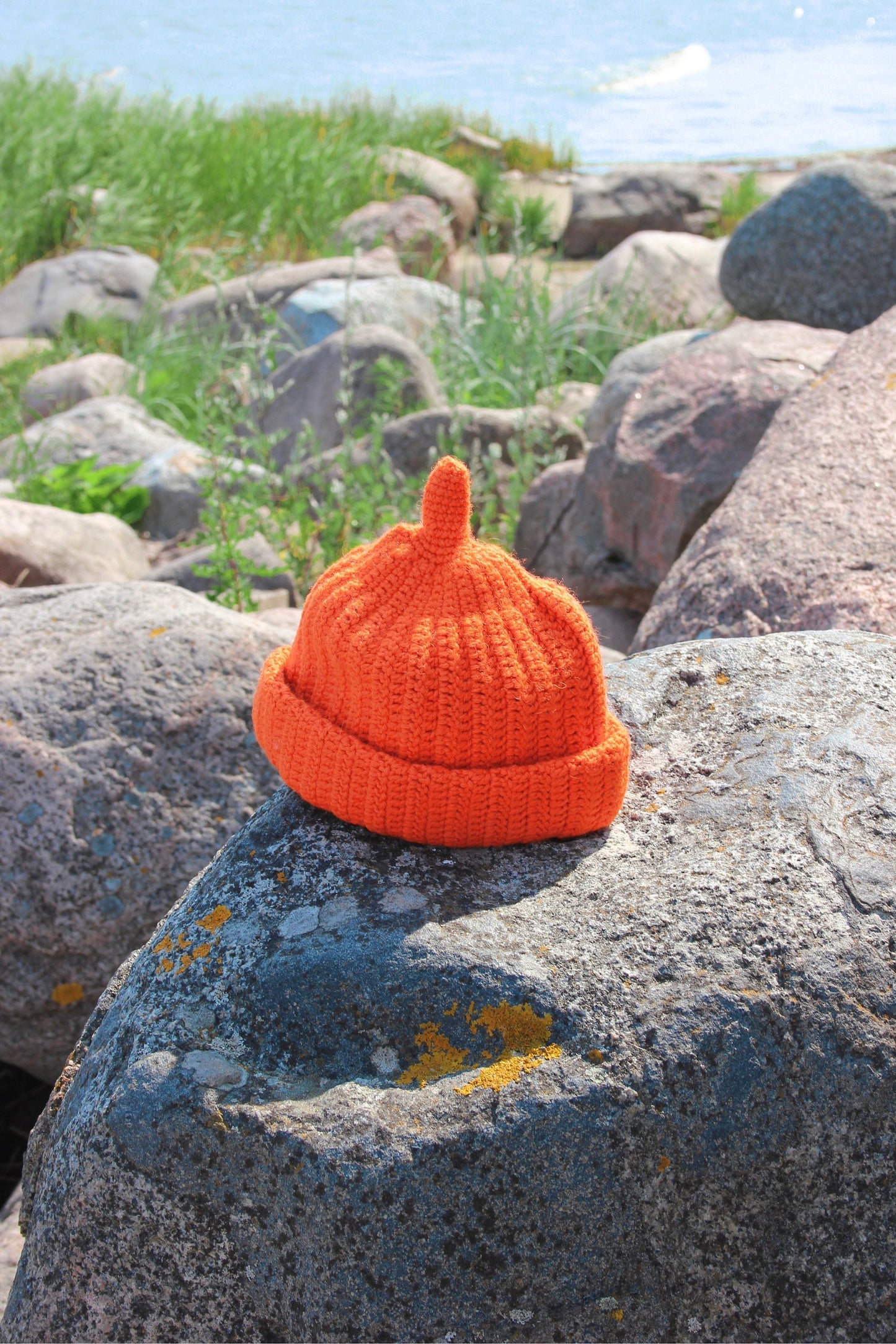 Teletubby Crochet Beanie  in Orange