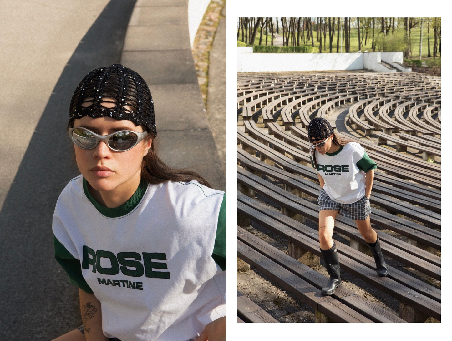 Premium Cotton Crochet Mesh Hat in Black With Sequins