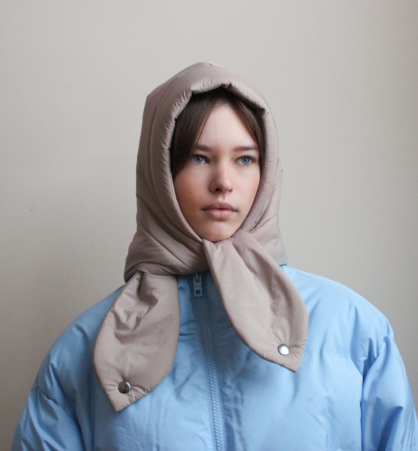 Pillow Headscarf - Balaclava in Beige