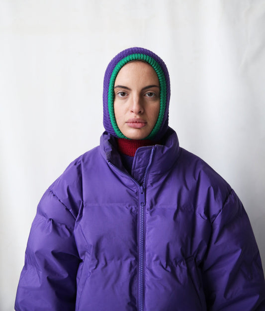 Multicolored Purple Balaclava Woolen hat ,mango socky balaclava knit beanie,knit helmet,knit hat,crochet balaclava, knitted hood