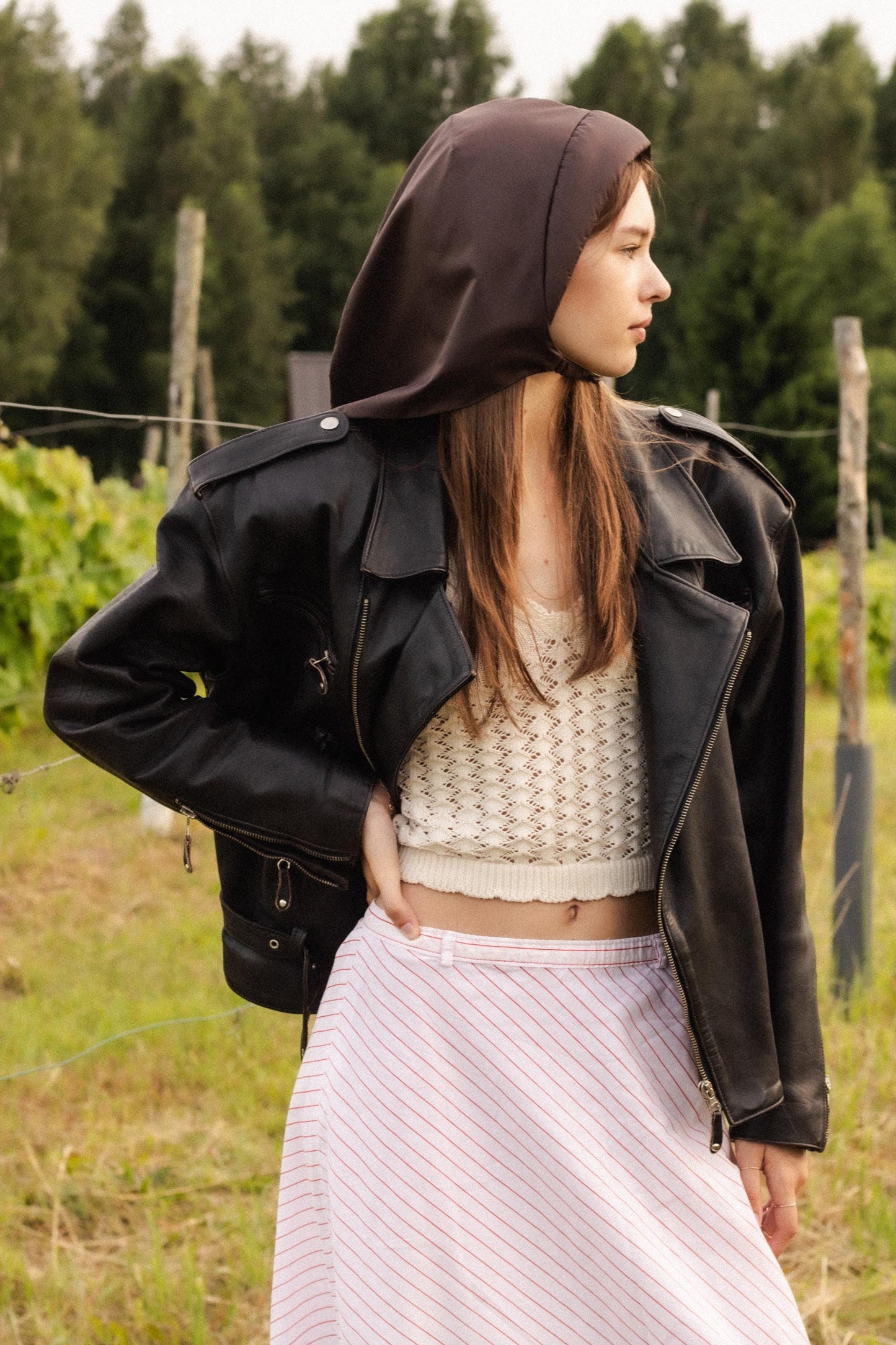 Rain Headscarf in Brown