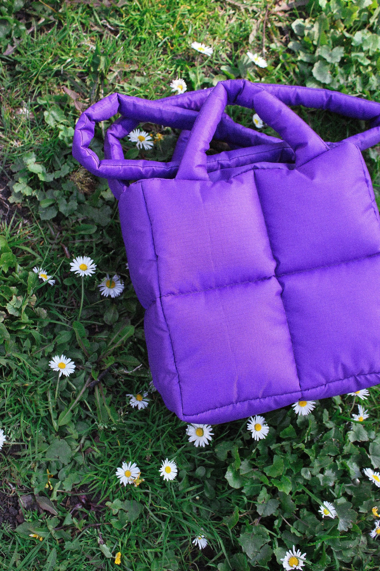 Mini Pillow Puffer Essential bag in Purple