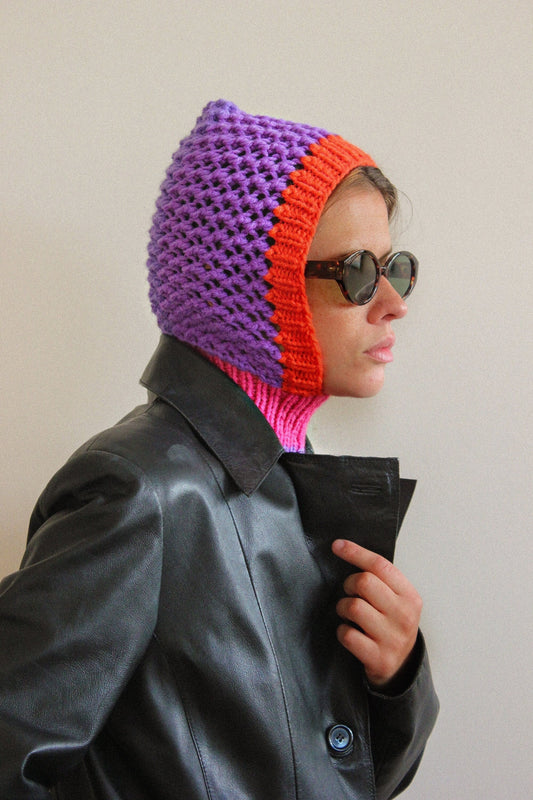 Demi - Season Balaclava in Multi Purple