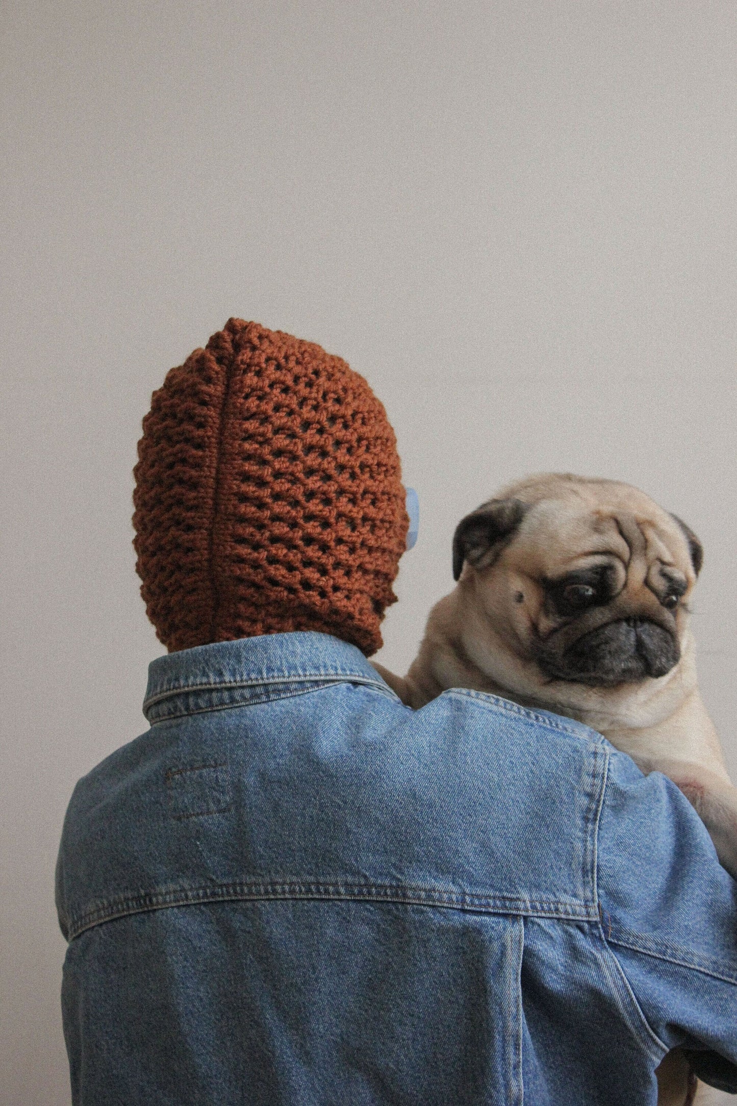 Demi - season balaclava hat in mustard brown ,mango socky balaclava knit beanie,knit helmet,knit hat,crochet balaclava, knitted hood