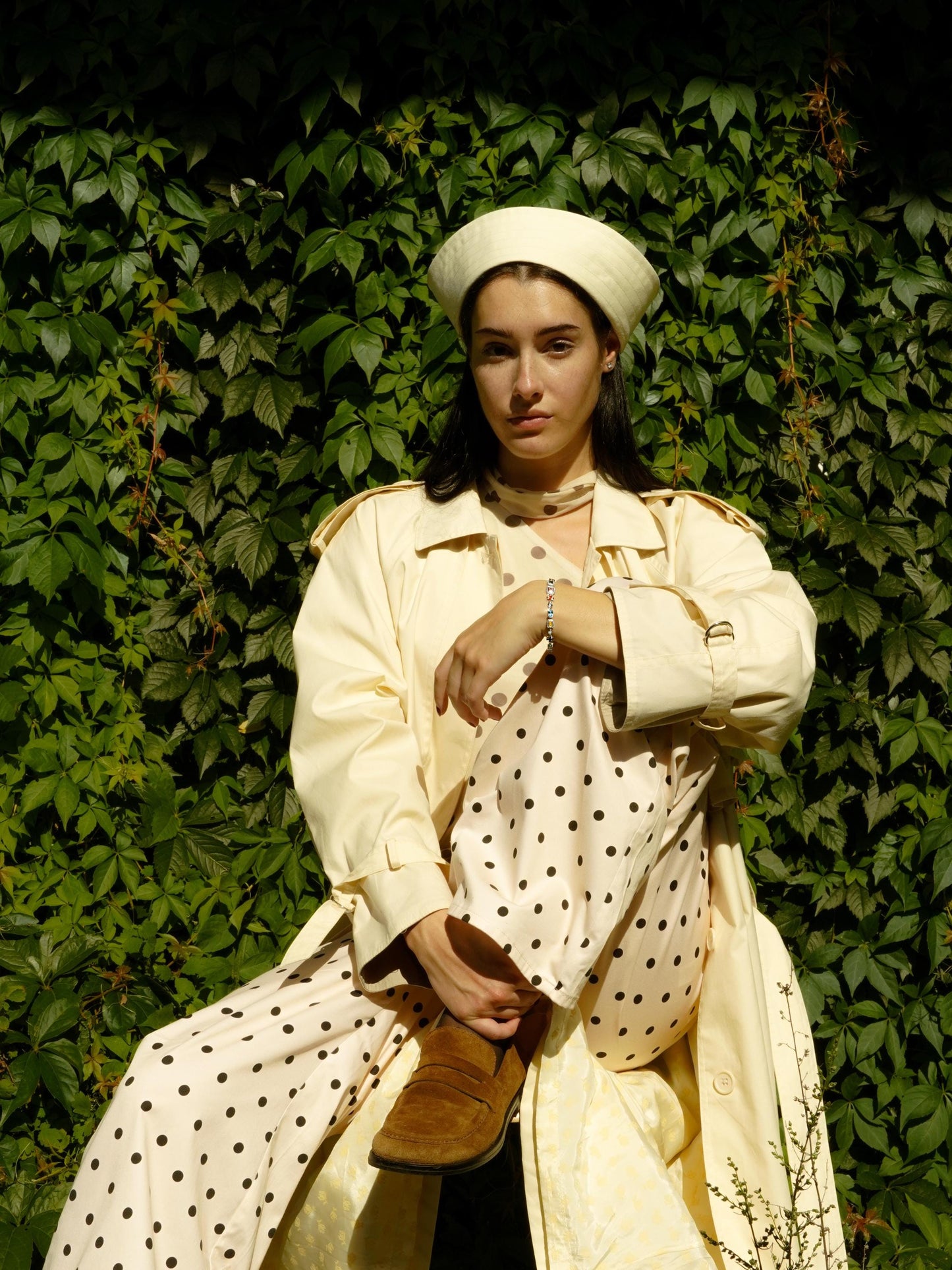 Premium Cotton Marin Pillbox in Butter Yellow