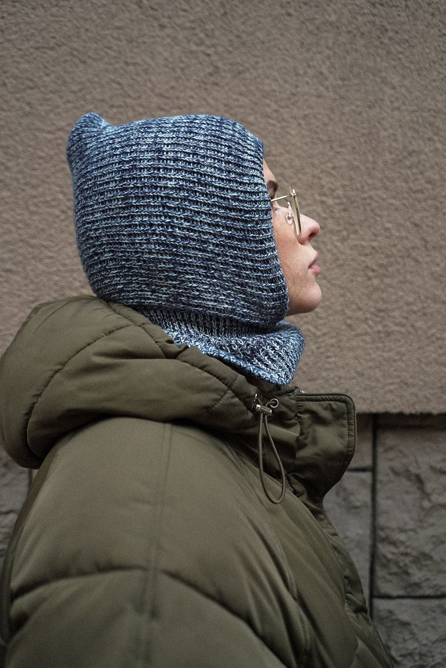 Woolen merino wool balaclava hat.Double layer balaclava hat with merino wool lining,knit beanie,knit balaclava,knit hat,balaclava crochet