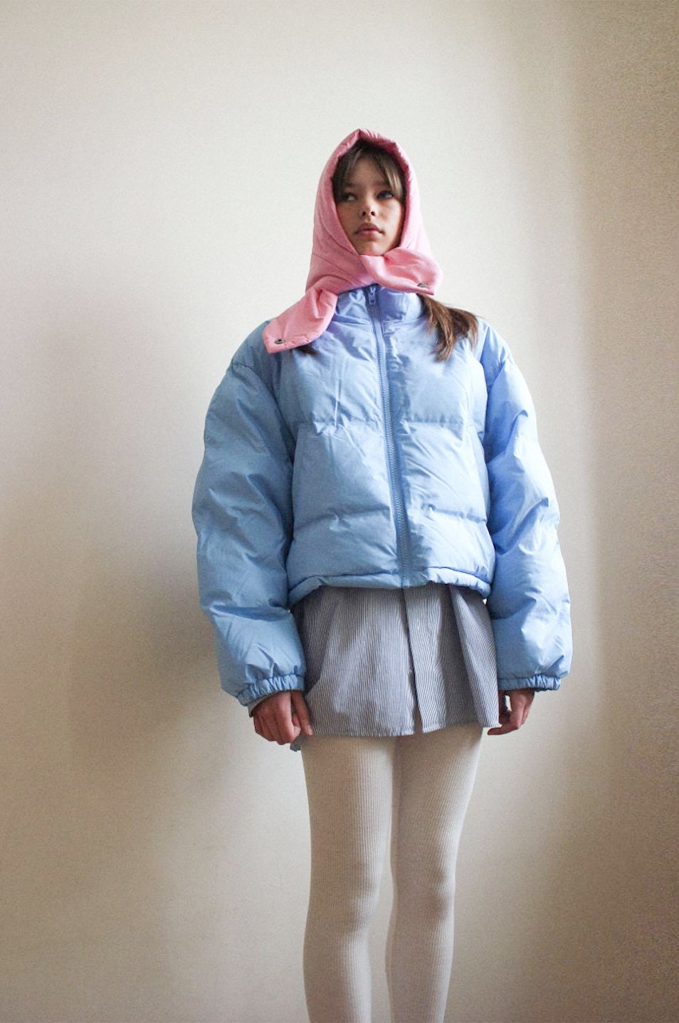 Pillow Headscarf - Balaclava in Pink