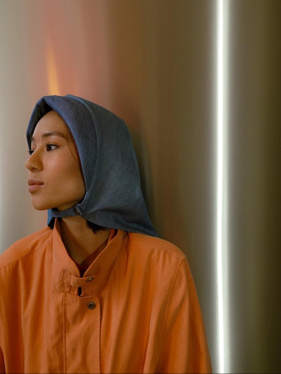 Rain Denim Headscarf