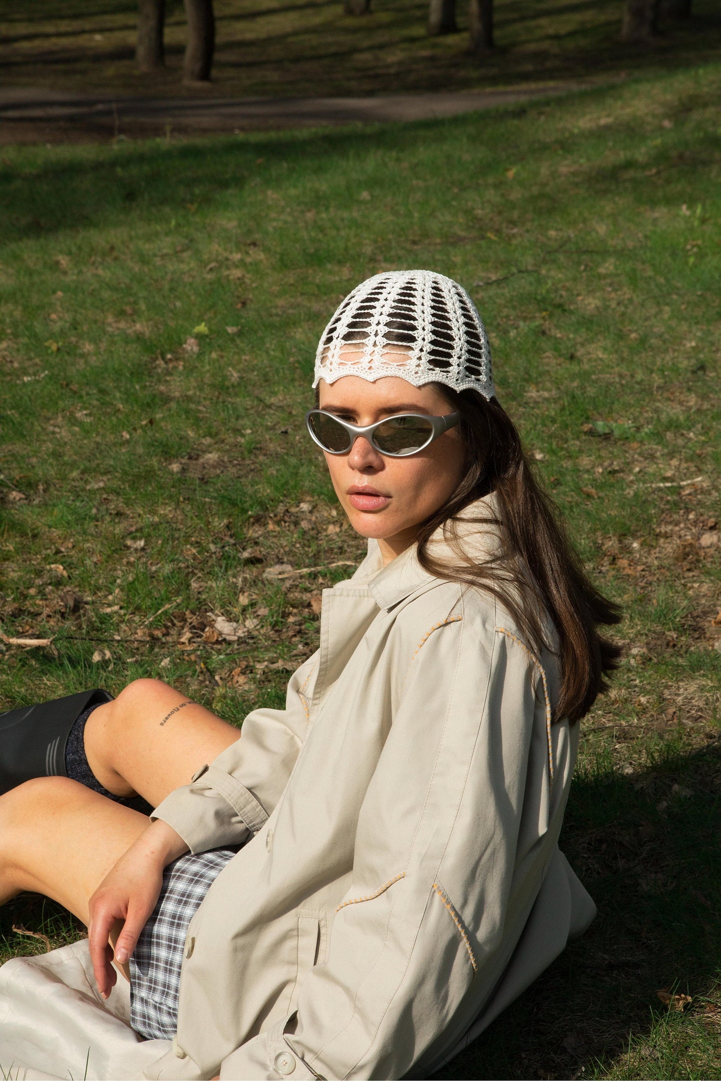 Crochet Premium Cotton Mesh Knitted Hat in White, skull hat,retro hat,crochet hat,summer hat,crochet beanie