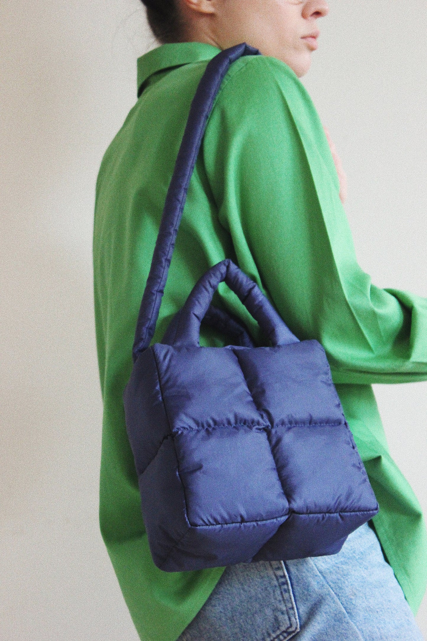 Mini Pillow Puffer Essential bag in Navy