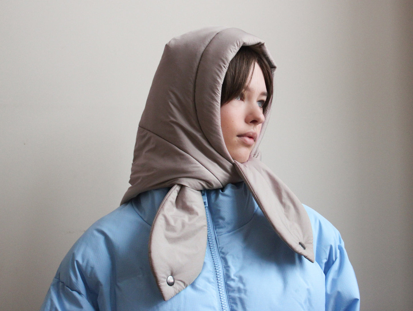 Pillow Headscarf - Balaclava in Beige