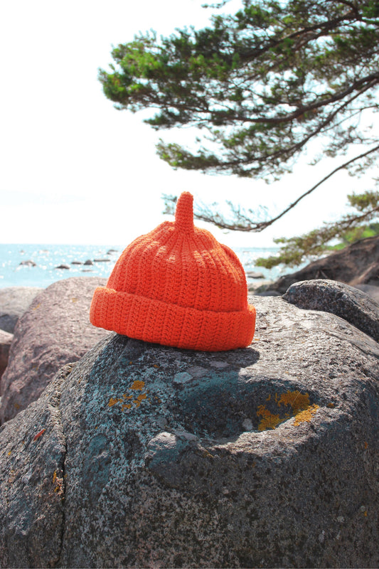 Teletubby Crochet Beanie  in Orange
