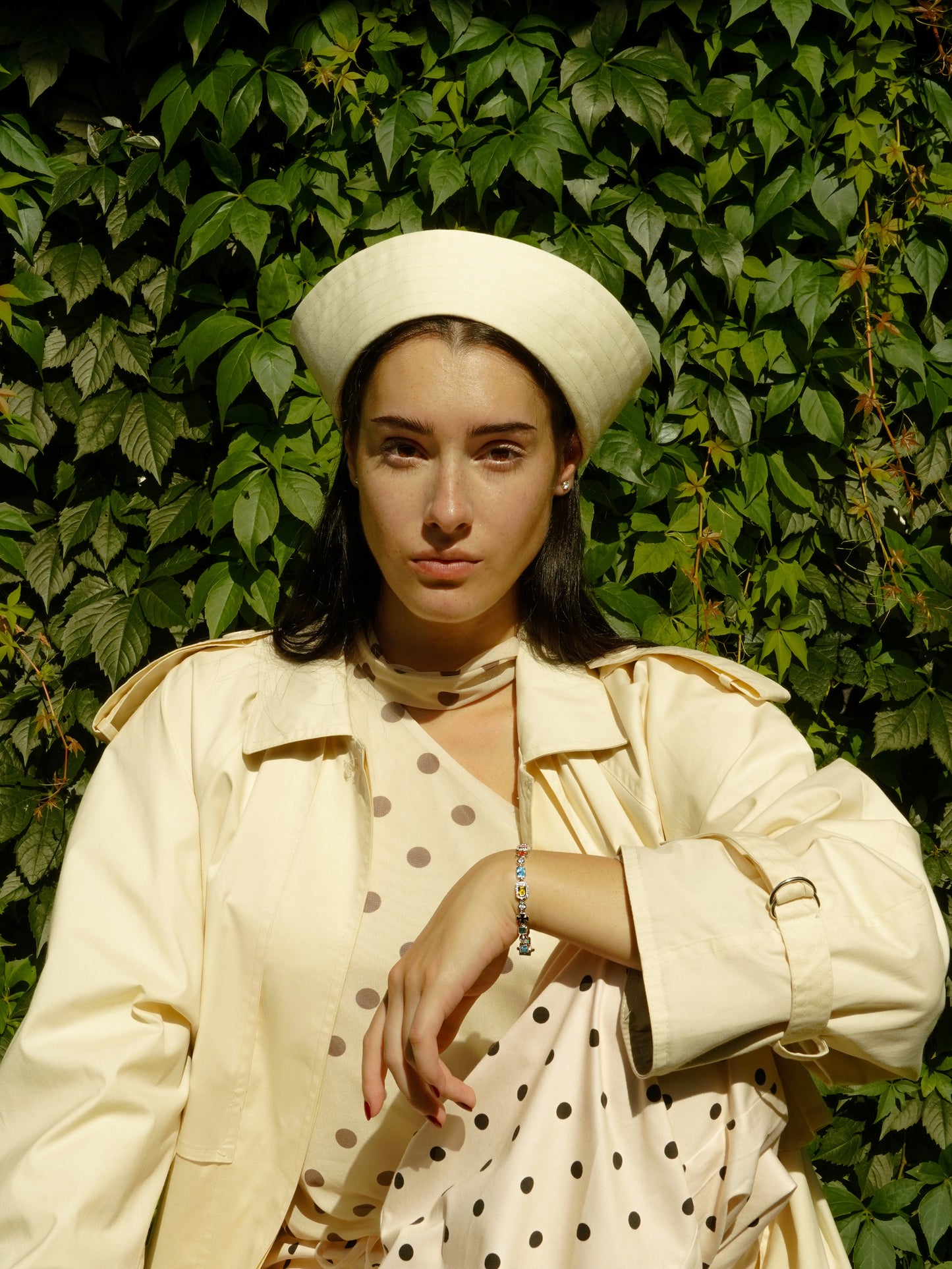 Premium Cotton Marin Pillbox in Butter Yellow