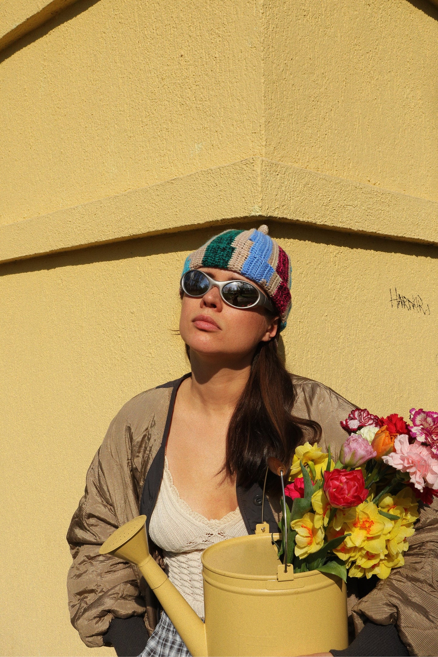 Teletubby Multi Crochet Beanie