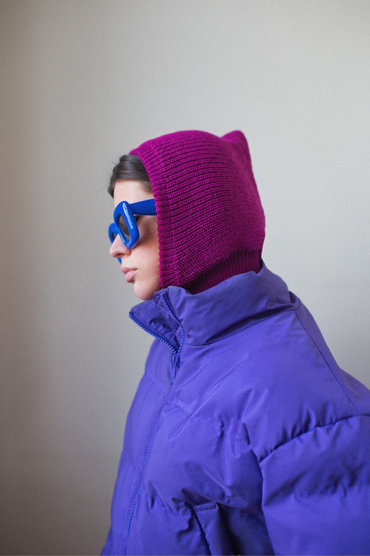 Woolen merino wool balaclava hat.Double layer balaclava hat with merino wool lining,knit beanie,knit balaclava,knit hat,balaclava crochet