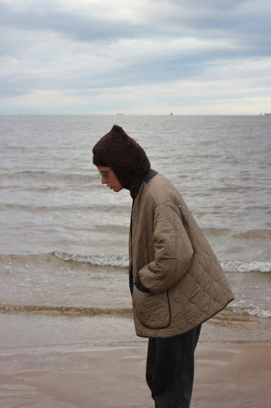 Fuzzy Yeti Faux Fur Balaclava in Brown