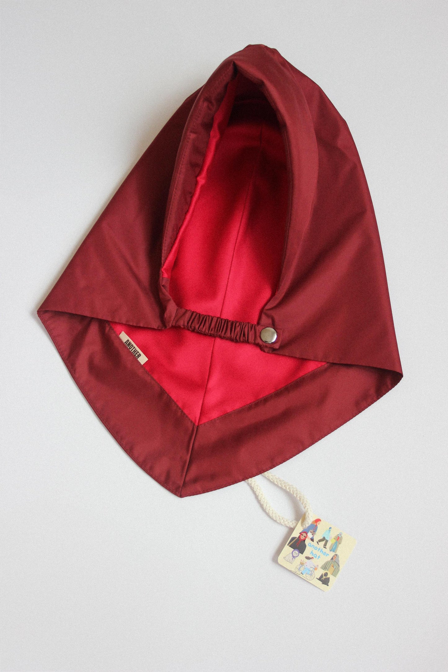 Rain Headscarf in Burgundy