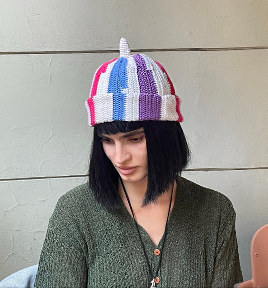 Teletubby Multi Crochet Beanie