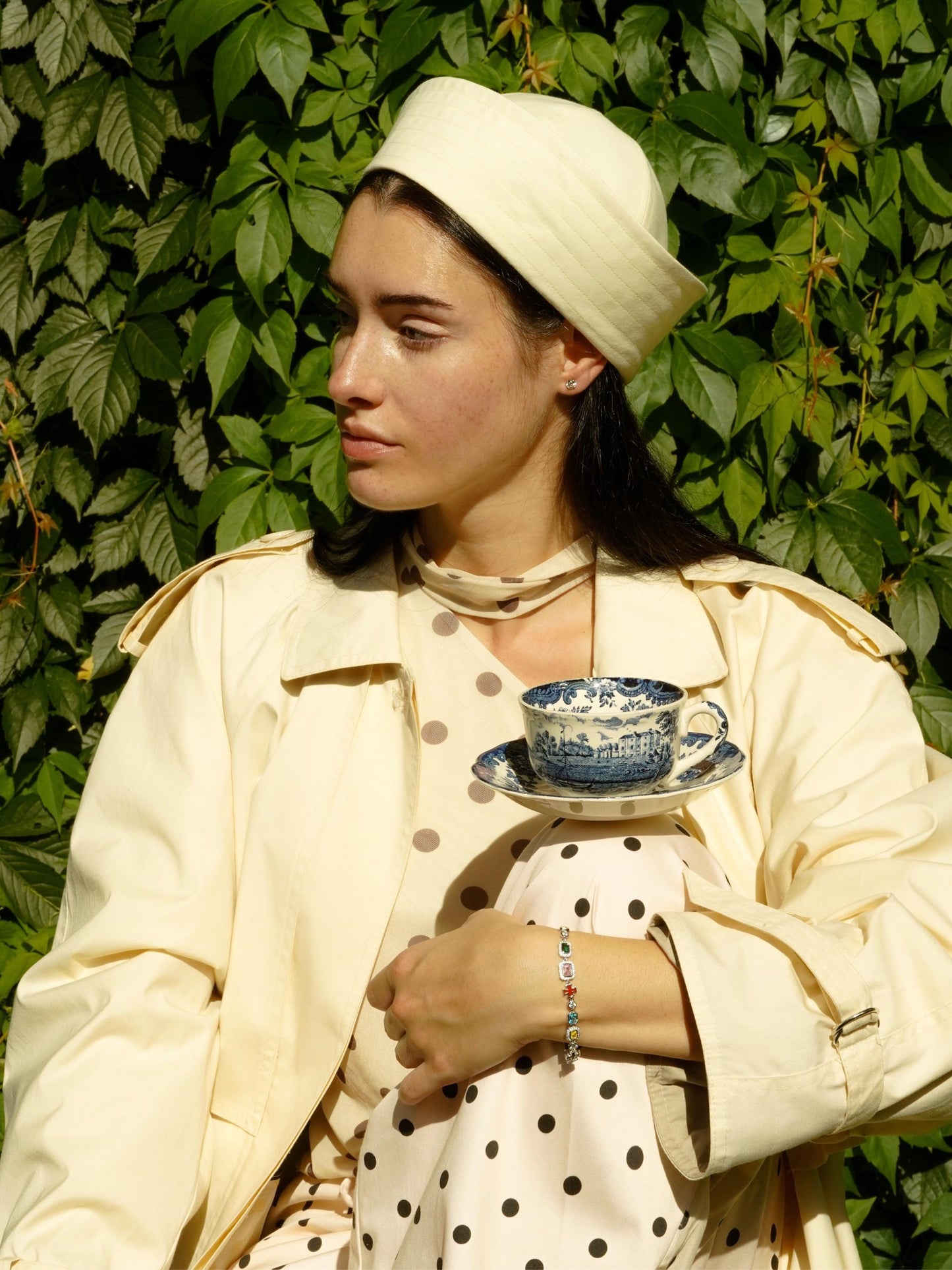 Premium Cotton Marin Pillbox in Butter Yellow