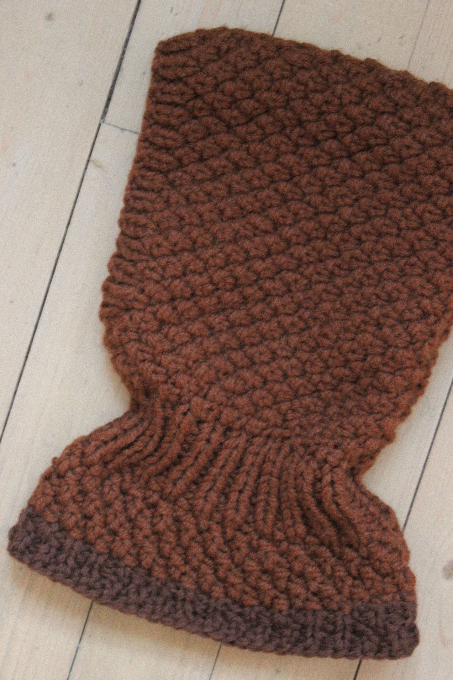 Chunky Woolen Balaclava in Brown