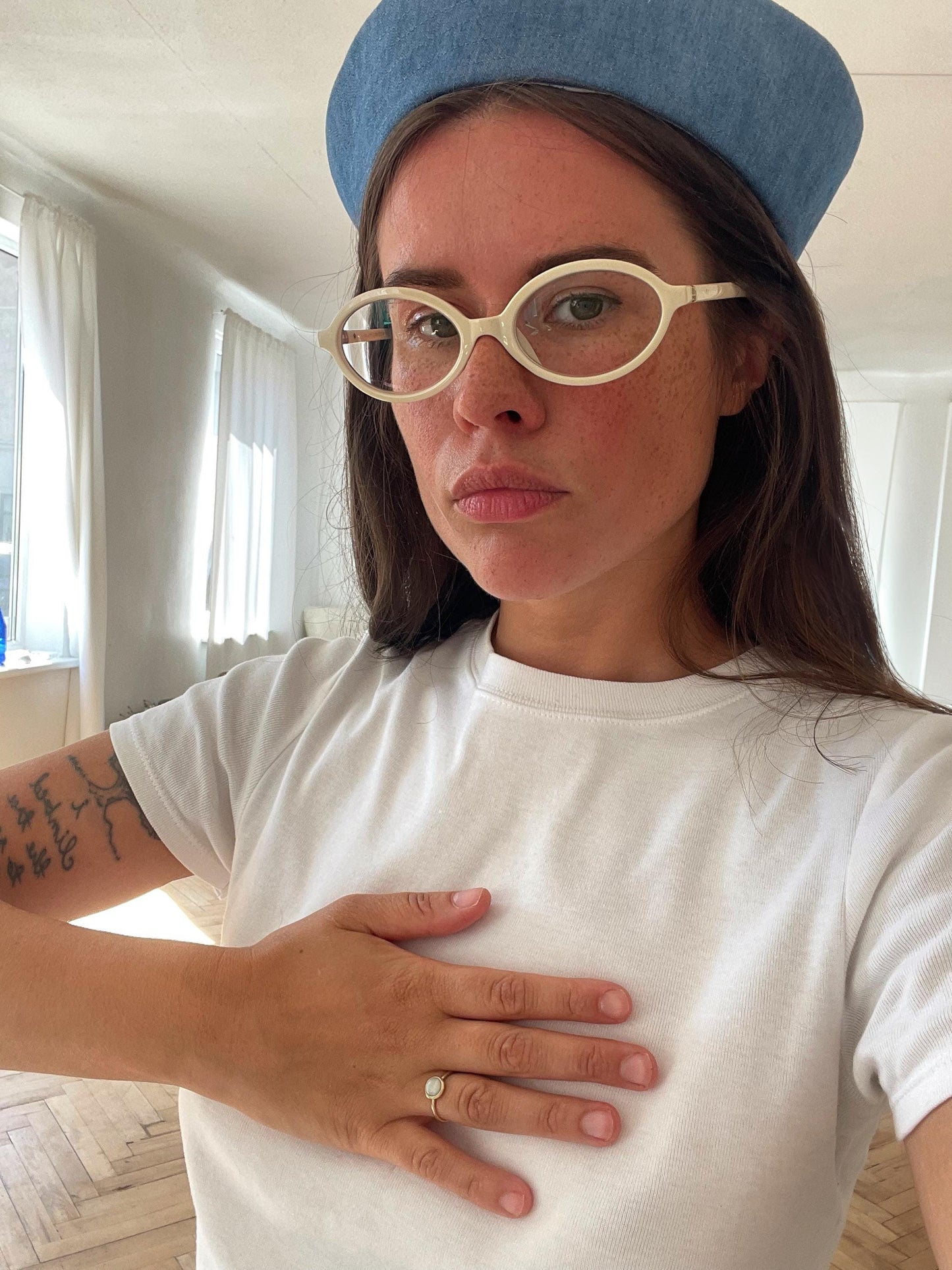 Raw Denim Marin Pillbox