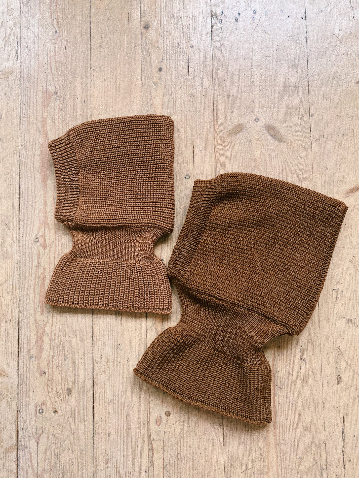 Baby Merino Wool Balaclava in Brown