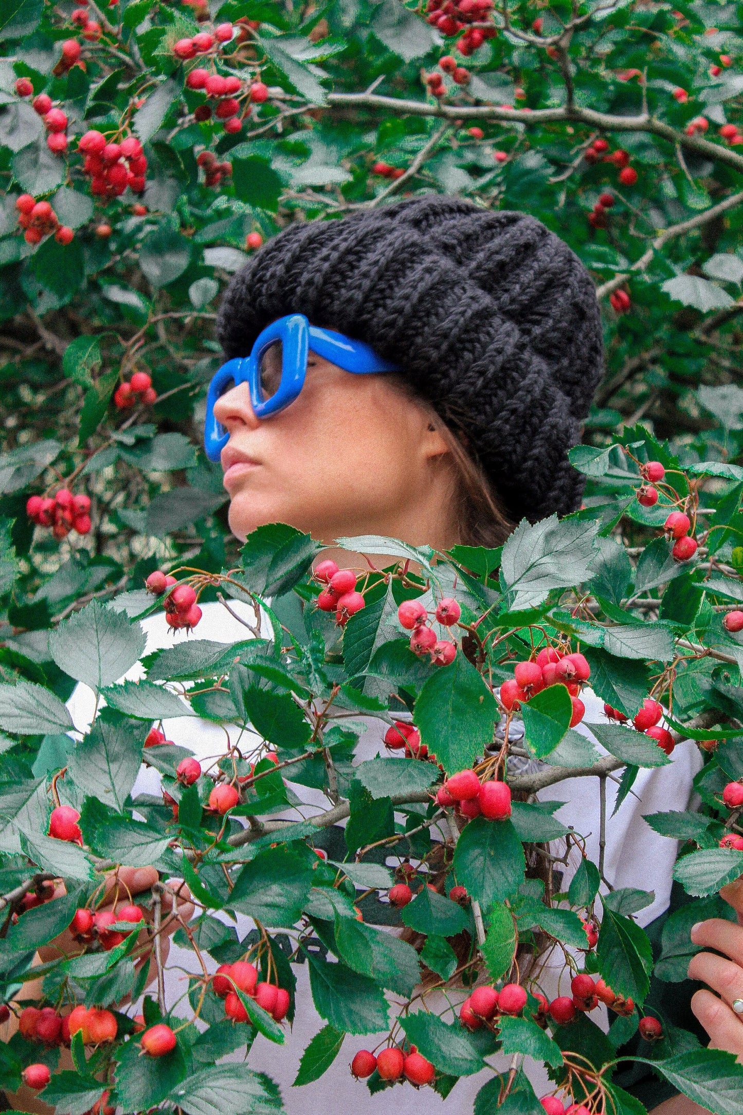 Woolen Super Chunky Beanie in Black