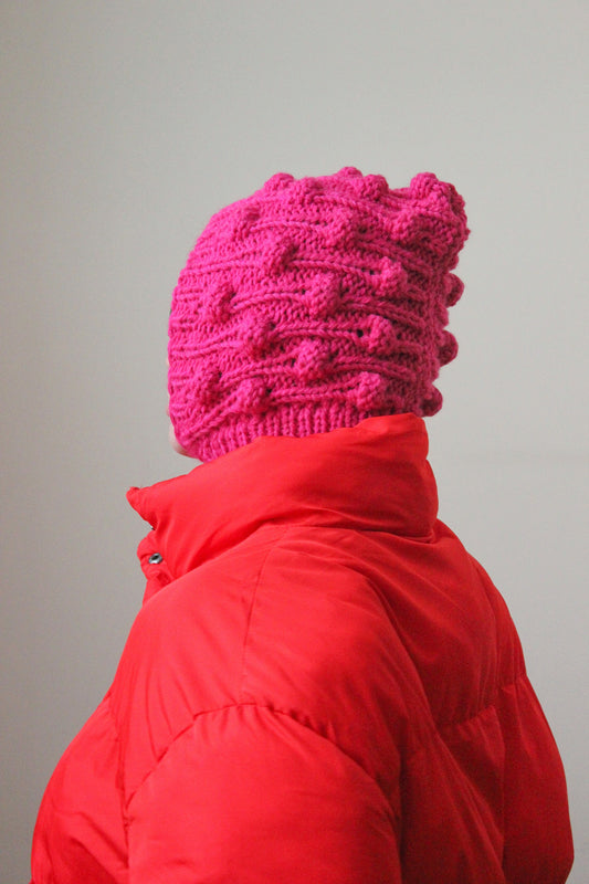 Pink Brains Woolen Balaclava
